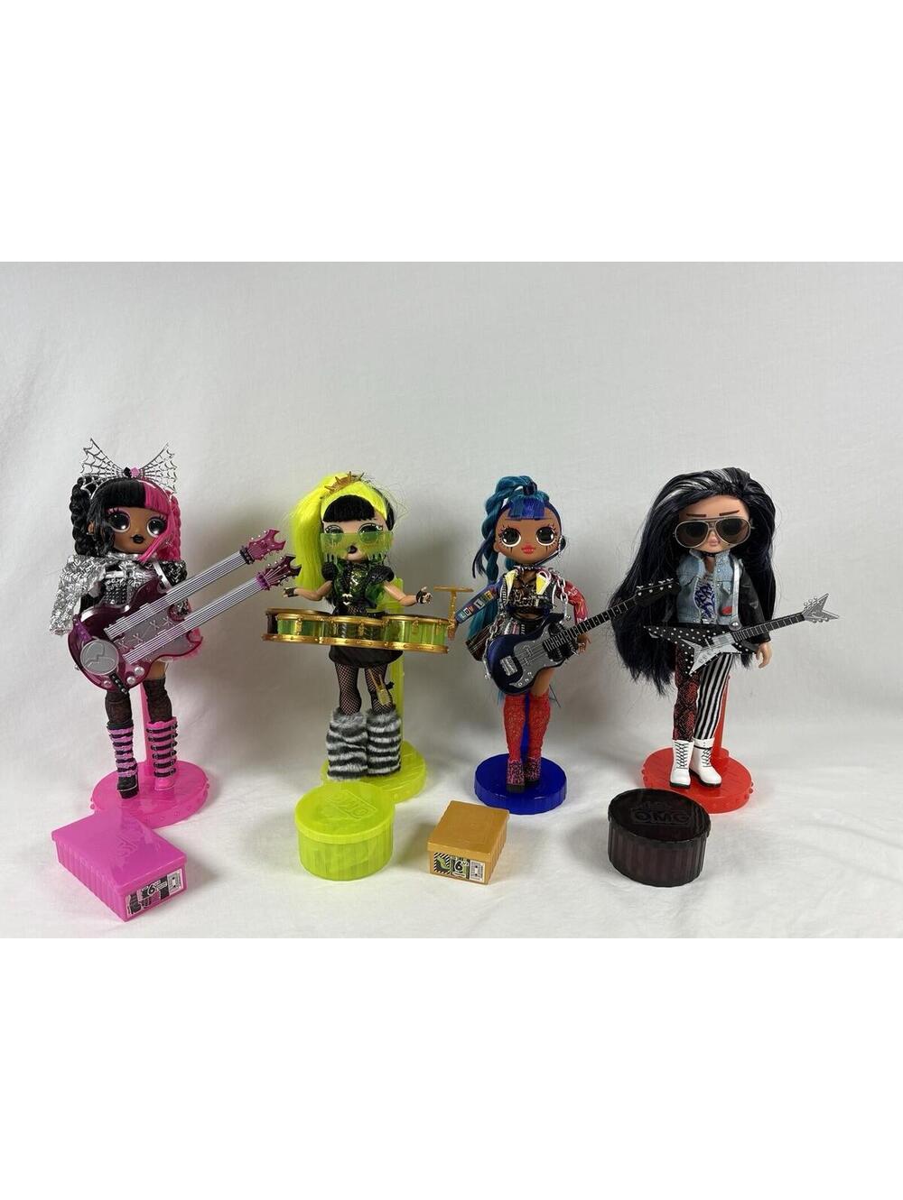 OMG LOL Surprise 4 Dolls Remix Rock Band Guitars New